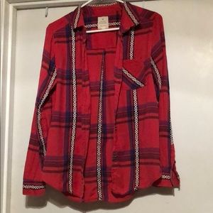 2 American Eagle Plaid shirts